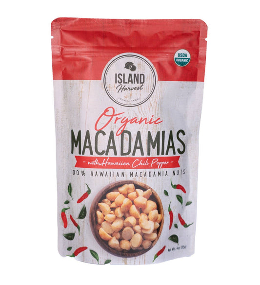 Organic Macadamias with Hawaiian Chili Pepper (4oz)