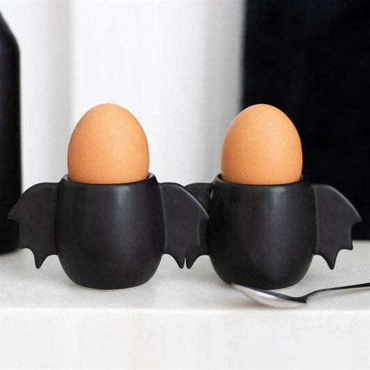 Gothic Bat Wing Halloween Egg Cup