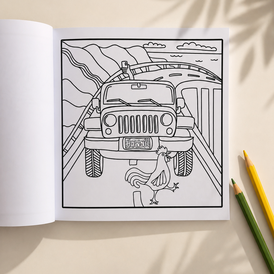 COLOR HAWAI'I Coloring Book