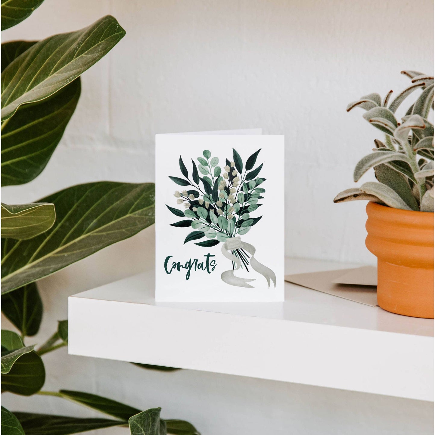 Congrats Wedding Bouquet Greeting Card | Congratulations
