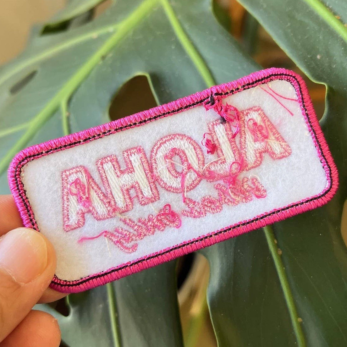 Aloha Vibes Only Palaka Patch - Hawaii