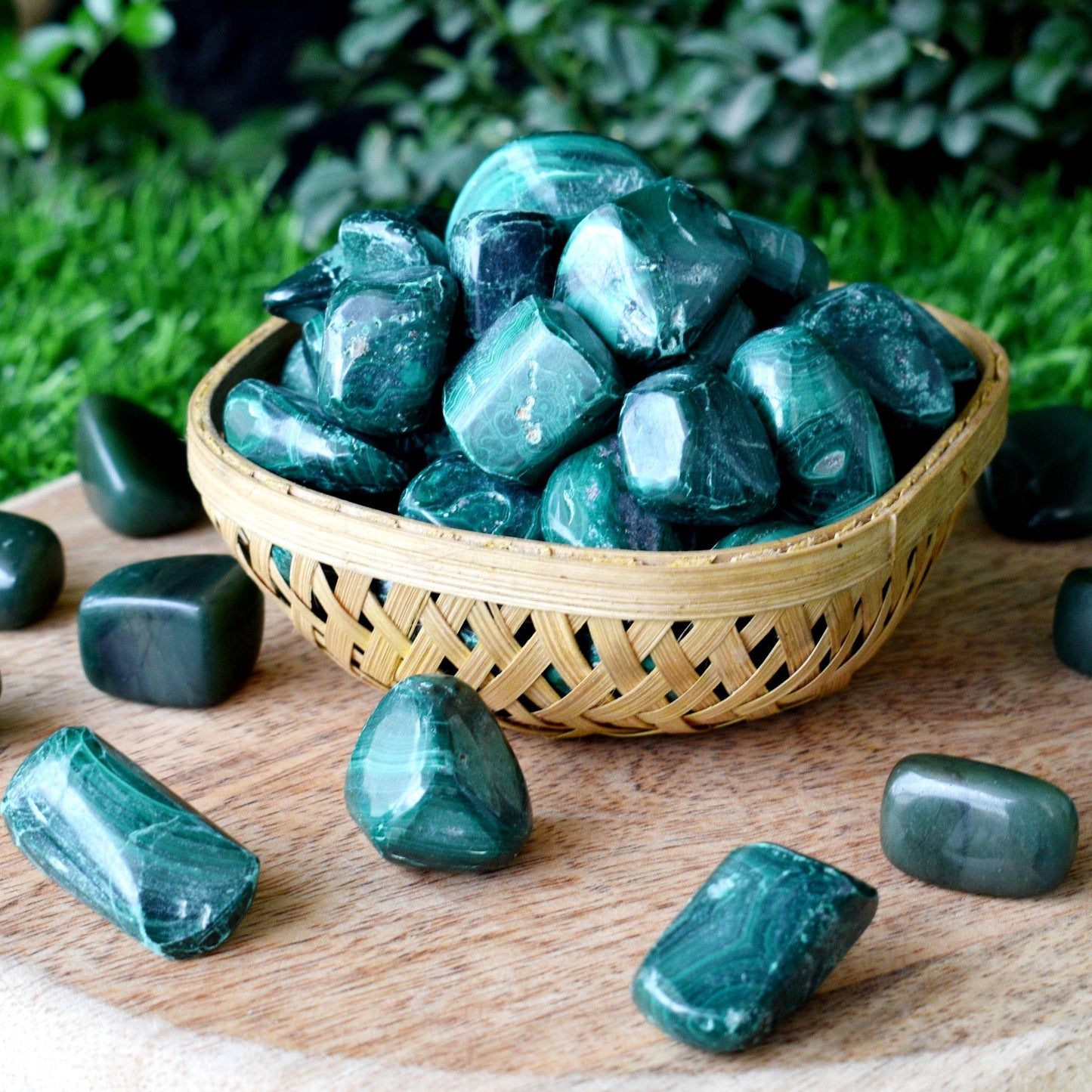 Malachite Tumbled Stones