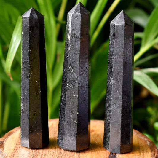 Black Tourmaline Tower Obelisk