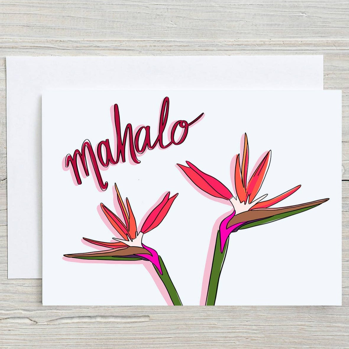 Mahalo Greeting Card