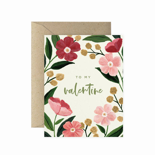 Poppy Valentine Greeting Card