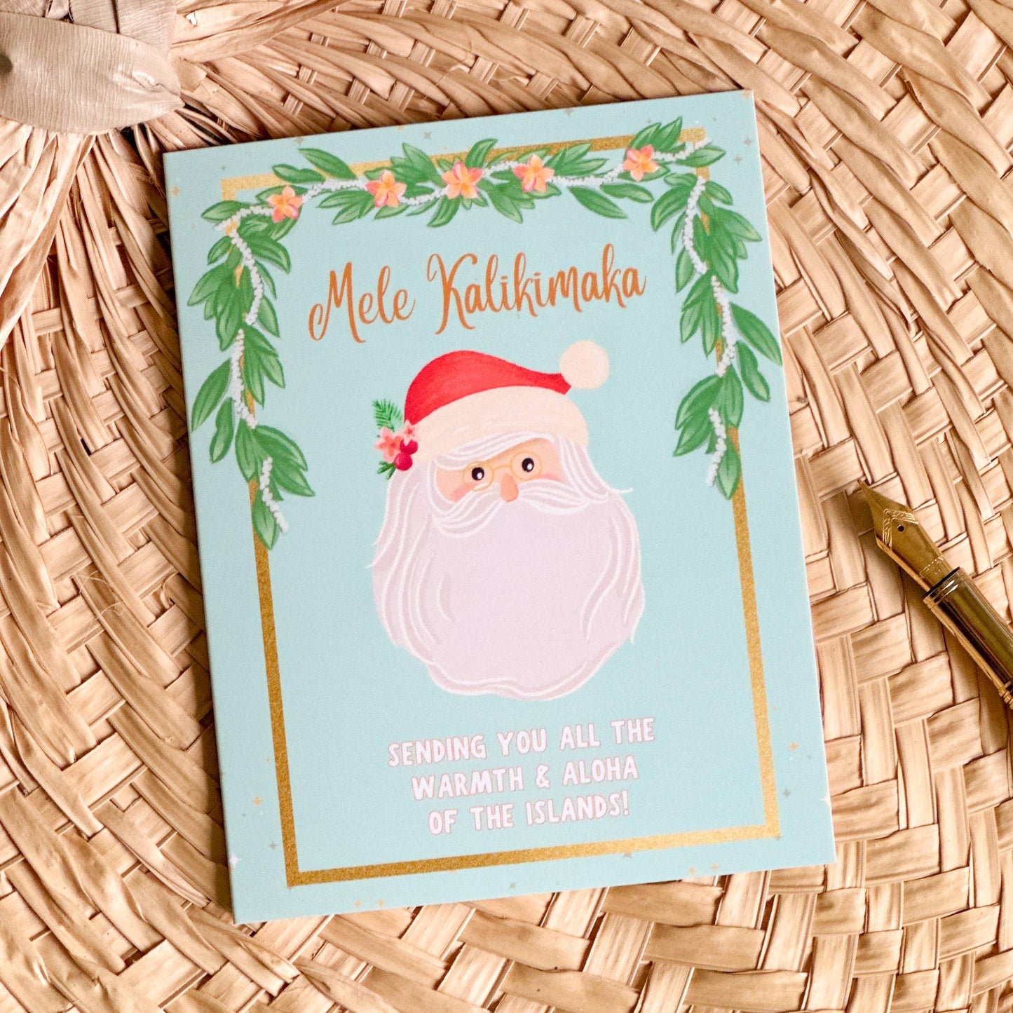 Island Santa - Holiday Greeting Card