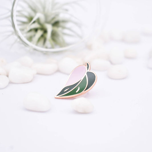 Pink Princess Philodendron Hard Enamel Pin