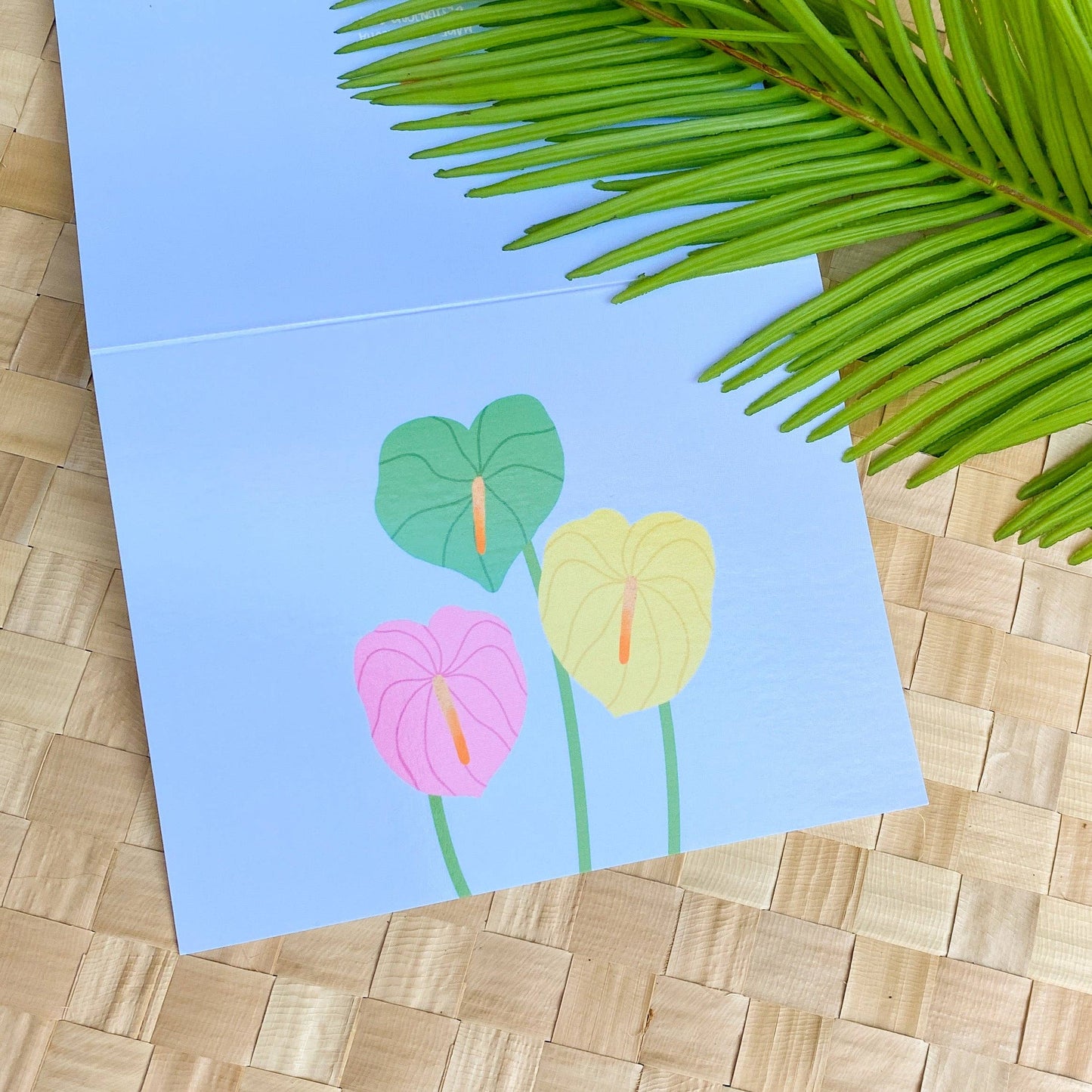 Bright Anthurium Greeting Card
