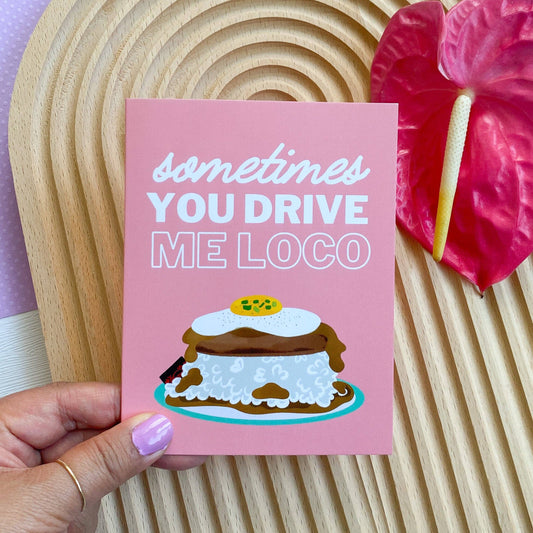 Loco Moco Love Greeting Card