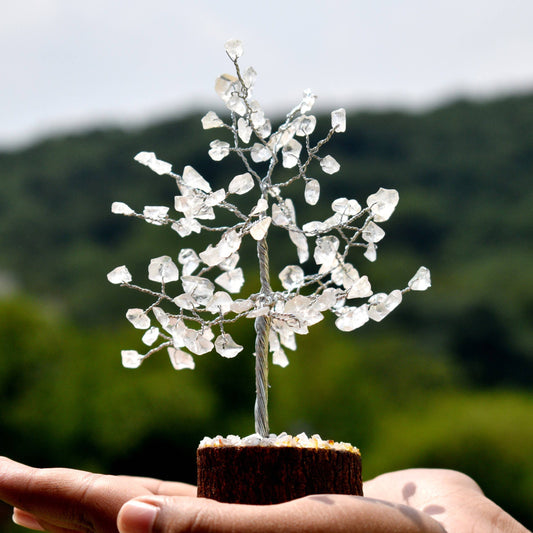 Clear Quart Crystal Tree