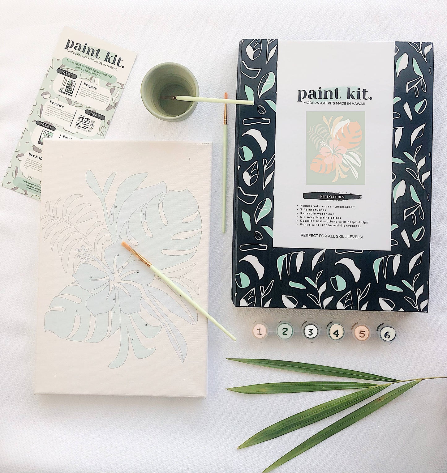 "Natural Floral" Paint by Number Kit | Paint Kit