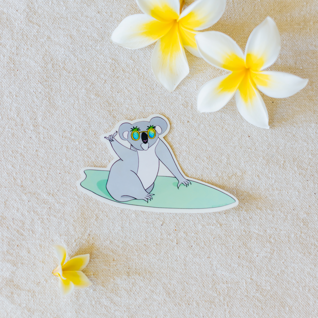 Surfing Koala Sticker