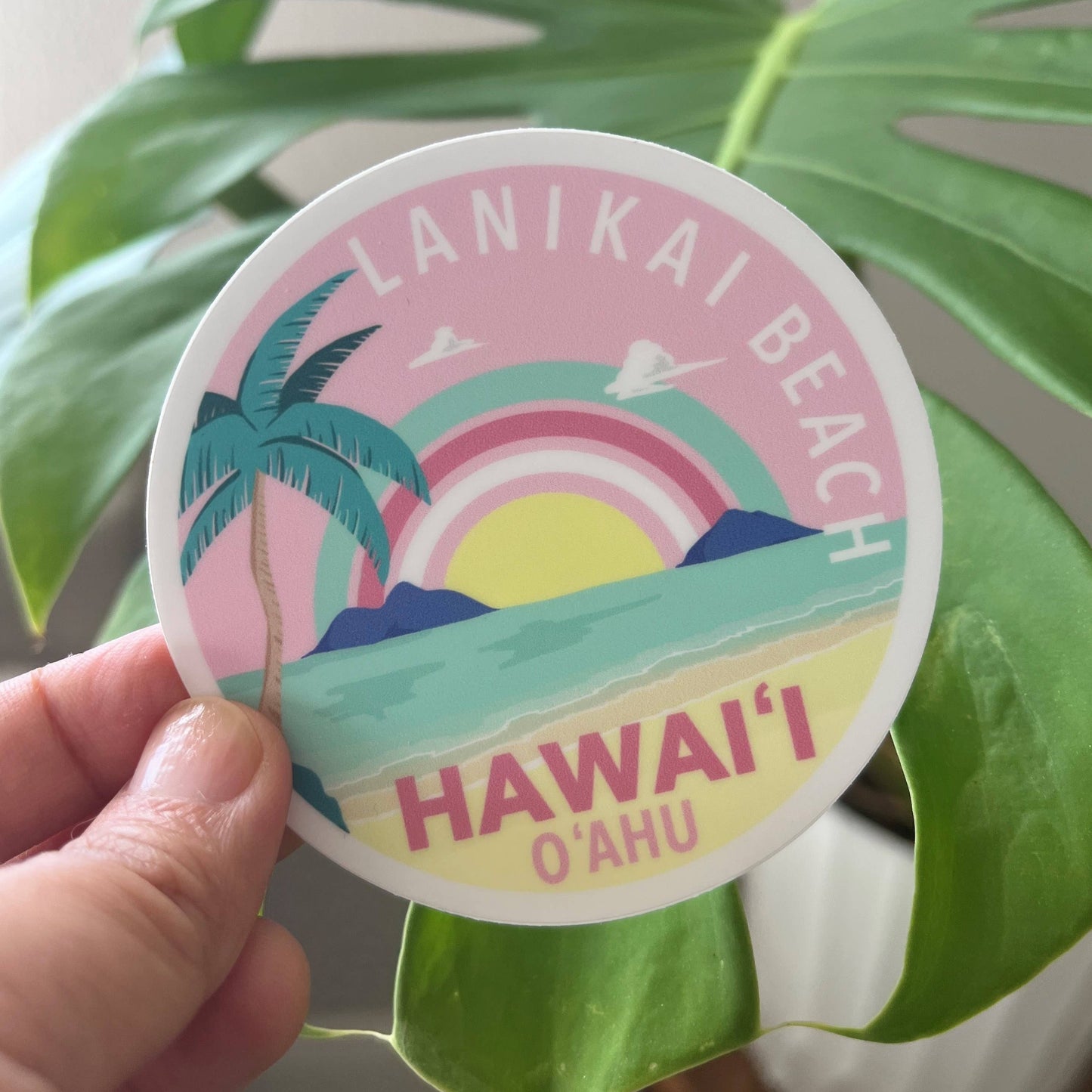 Oahu Lanikai Beach Sticker