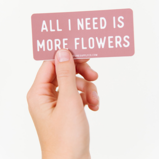 More Flowers Sticker