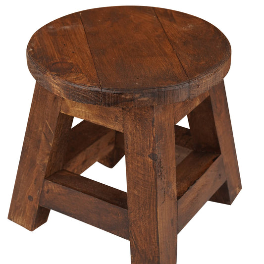 Farmhouse Reclaimed Wood Mini Stool