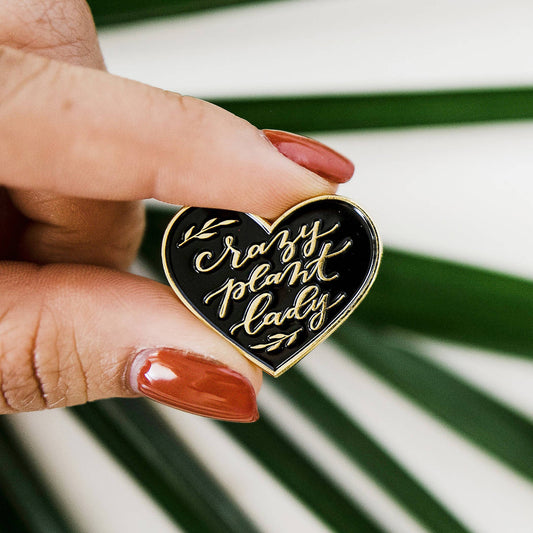 Crazy Plant Lady Lapel Pin