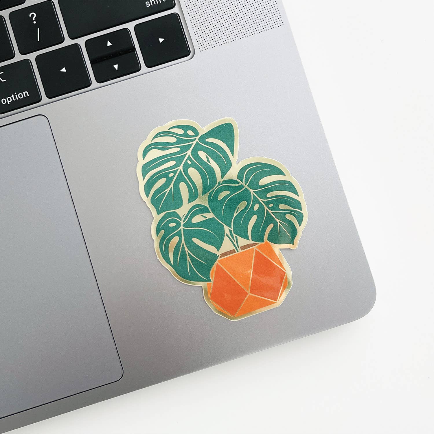 Monsteria Sticker Monstera Sticker | Luxe Metallic Gold Sticker – Mari's Gardens